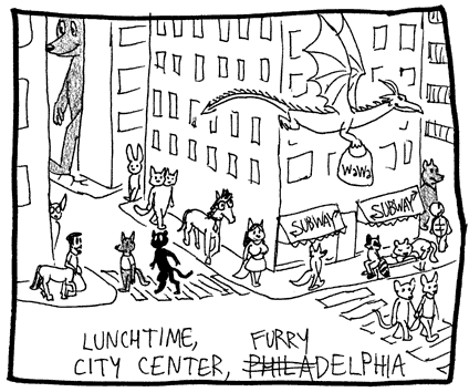 Lunchtime, City Center Furrydelphia